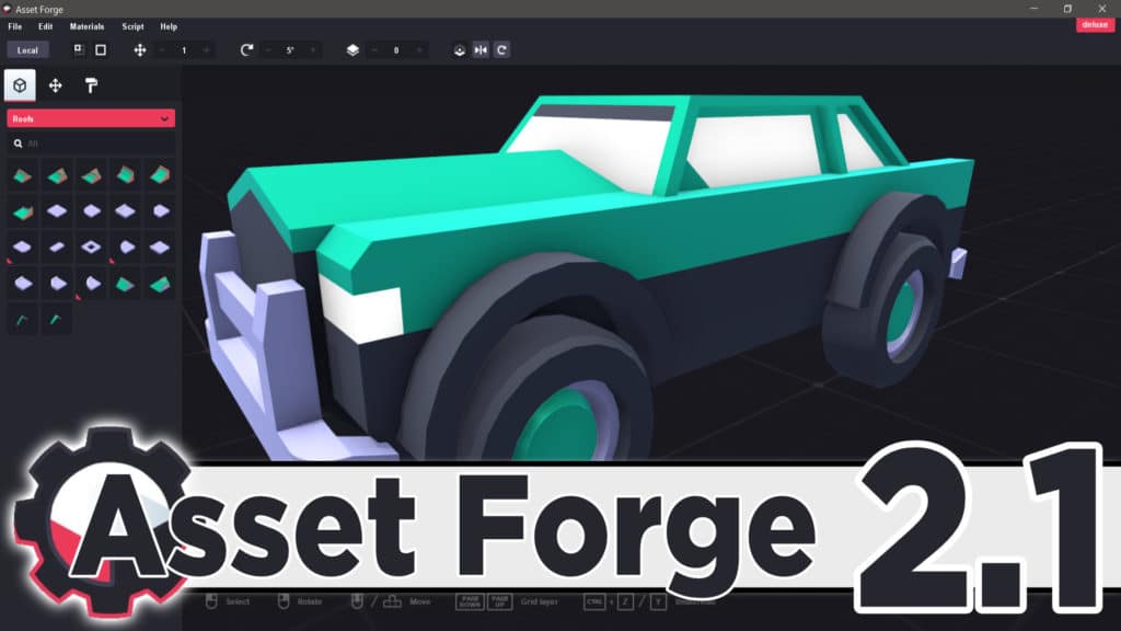 Asset Forge 3D kitbashing application version 2.1 released