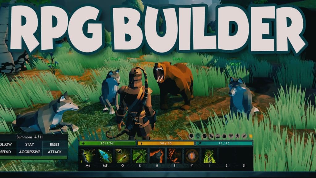 RPG Builder Roleplaying Game Creation Kit for Unity Humble Bundle Review Tutorial