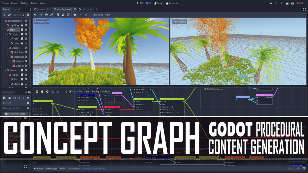 Godot Concept Graph Procedural Graphics