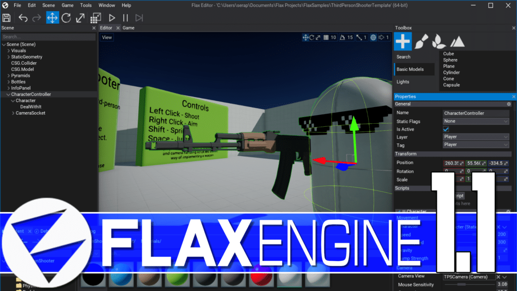 FlaxEngine Flax Engine 1.1 Released