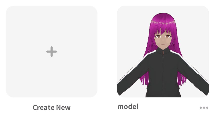 Create a new character in VRoid Studio