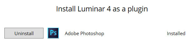 Uninstall Luminar Plugin